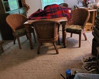 Quality vintage table and chairs.