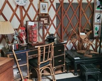 On the right. Chabudai dining table 1940's