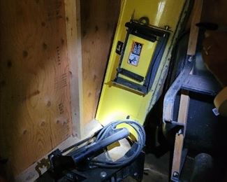 John Deere Snow plow accessory.