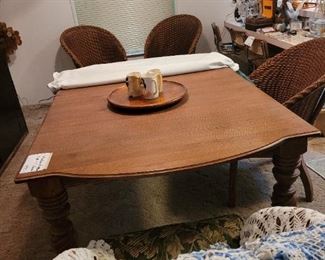 Vintage table and chairs treated with love over the decades.