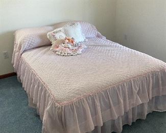 Regular size bed and frame.  Rarely used