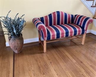 red stripe setee