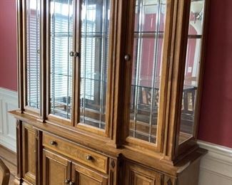 Alexander Julian dinning table, china hutch, server