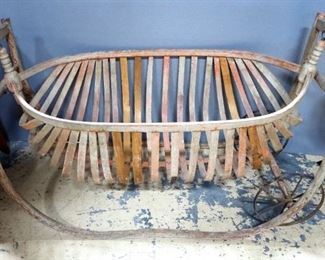 Field / Plantation Cradle, Approx 28.5" High x 21.5" Wide x 44" Long, On Wheels