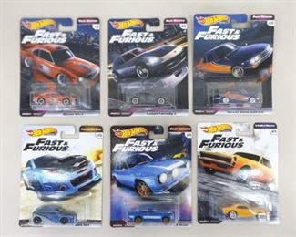 Lot of 6 NEW Hot Wheels Car Culture Real Rider Fast and Furious Cars
