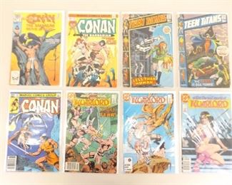 Lot of 8 Vintage Bagged and Boarded Bronze Age Comics
