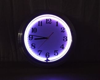 WORKING Multi Color Neon Wall Clock