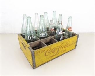 Vintage Wood Large Bottle Coca Cola Coke Crate