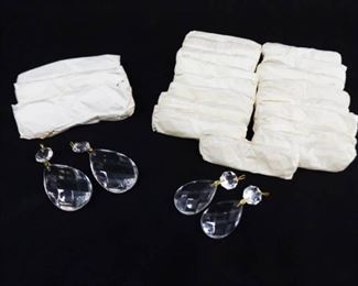 8 Large, and 36 Medium Faceted Crystal Dangle Replacement Pieces