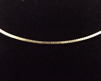 14k Yellow Gold 17" S Link Necklace