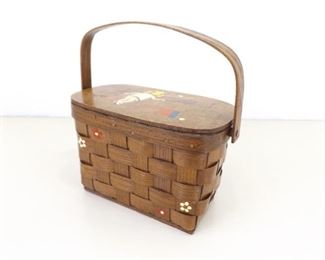 Vintage Designer Signed Basket Purse