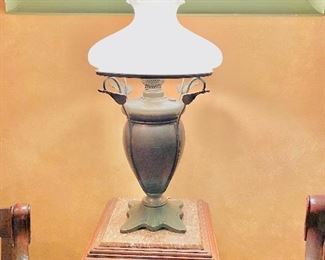 Bradley Hubbard art nouveau lamp