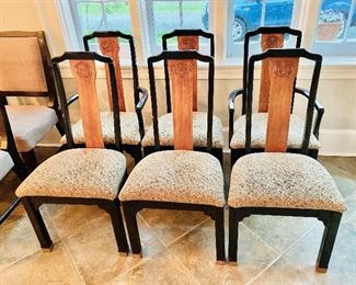 Asian style chairs, set of 6
