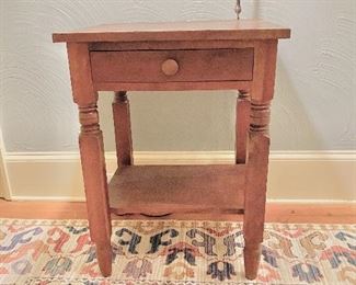 Antique end table, one of pair