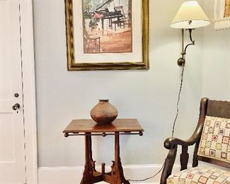 Antique ball and stick table