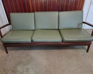 MidCentury Wood Sofa
