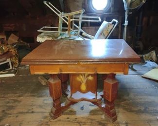 Antique Table with Matching Chairs