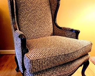 Custom Traditional Wingback Arm Chair.  $95. #5