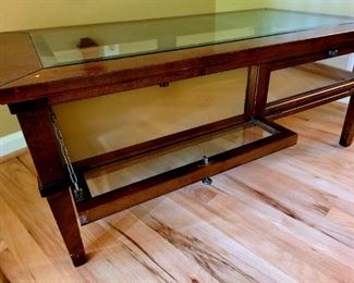 "The Galleria" Cocktail Table & Display Case. $139. #3