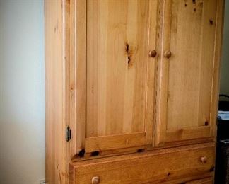 Pine armoire. $80 #36
