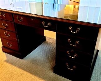 Mahogany Executive Desk. #25