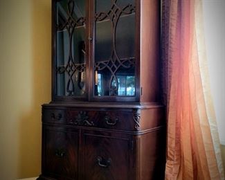 Vintage Mahogany China Cabinet $250 #20
