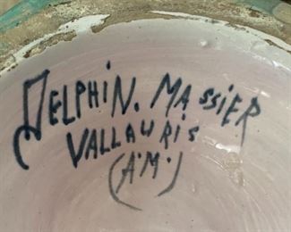 Vtg. Delphin Massier vase