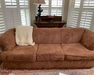 3 cushioned couch w/slipcover 