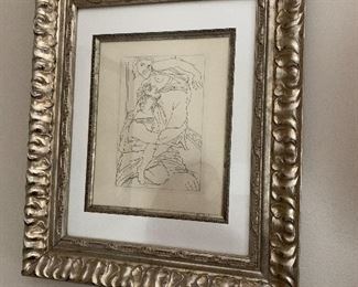 Pablo Picasso - Cinesias et Myrrhine - etching 