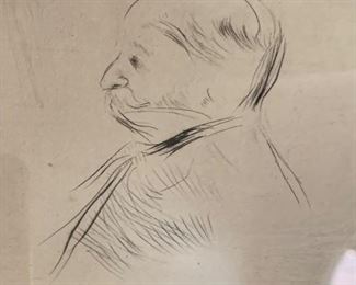 Henei de Toulouse-Lautrec  -- Portrait of a Man