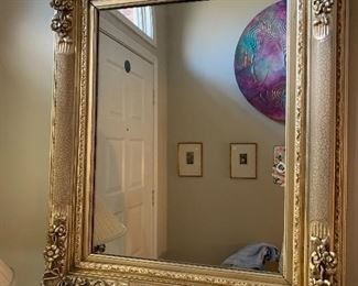 Gold Tone wall mirror