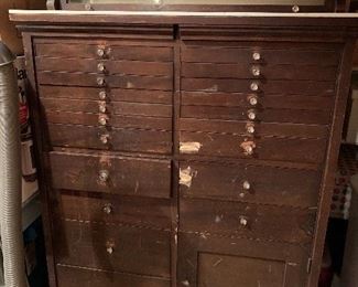 Amazing antique dental cabinet -great for jewelry