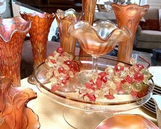 Collection of Carnival glass