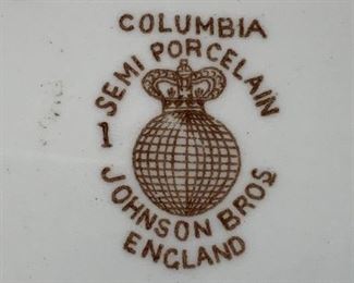 Columbia - Semi Porcelain  - Johnson Bros.
