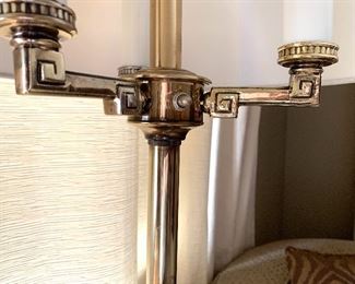 Stunning solid brass floor lamp - top view