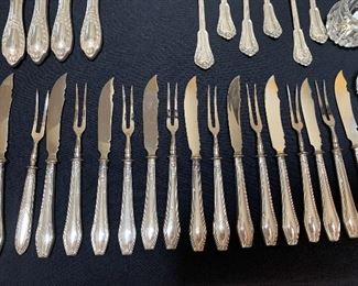 Sterling-fish fork and knife