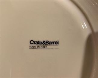 Crate & Barrel Christmas dishes