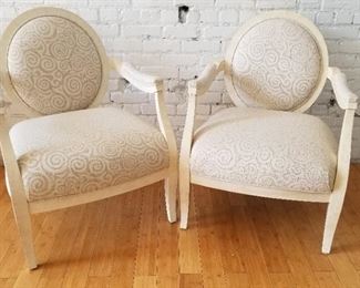 Gorgeous Gabberts Cream Bergere Armchairs