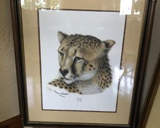 Signed and numbered animal prints by artist T. H. Farnsworth