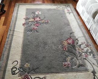 Pair of wool area rugs 5.3 x 8
