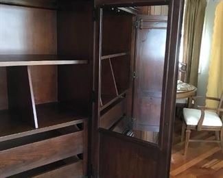 Drexel armoire, 39" x 19" x 66 with inside mirror. Lots of storage! 