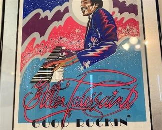Signed Allen Toussaint Good Rockin' New Orleans Poster