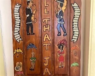  Hand Carved and Painted Door by Charles Gillam Sr.