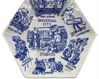 Lot 185
Vintage Universal City Studios Trinket Bowl.    https://www.bidrustbelt.com/Event/LotDetails/120142726/Vintage-Universal-City-Studios-Trinket-Bowl