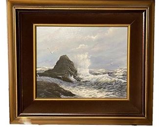 Lot 206
Clyde Owes Seascape, Oil on Canvas.    https://www.bidrustbelt.com/Event/LotDetails/120690012/Clyde-Owes-Seascape-Oil-on-Canvas