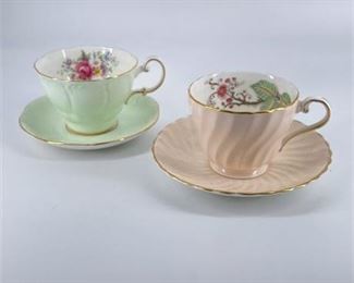 Lot 217
Paragon & Aynsley Tea Cup and Saucers.     https://www.bidrustbelt.com/Event/LotDetails/120267604/Paragon-Aynsley-Tea-Cup-and-Saucers