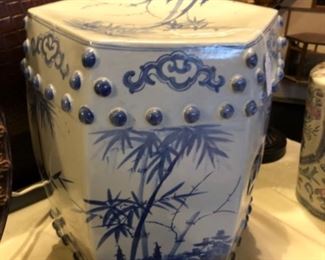 Vintage Porcelain Garden Seat