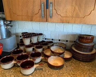 Sango Nova Brown Stoneware