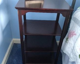 Mahogany 4 Shelf Side Table