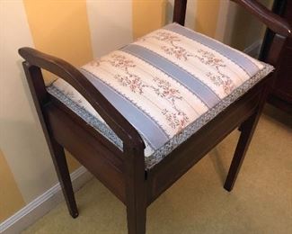 Mahogany Bench/Sewing Bench